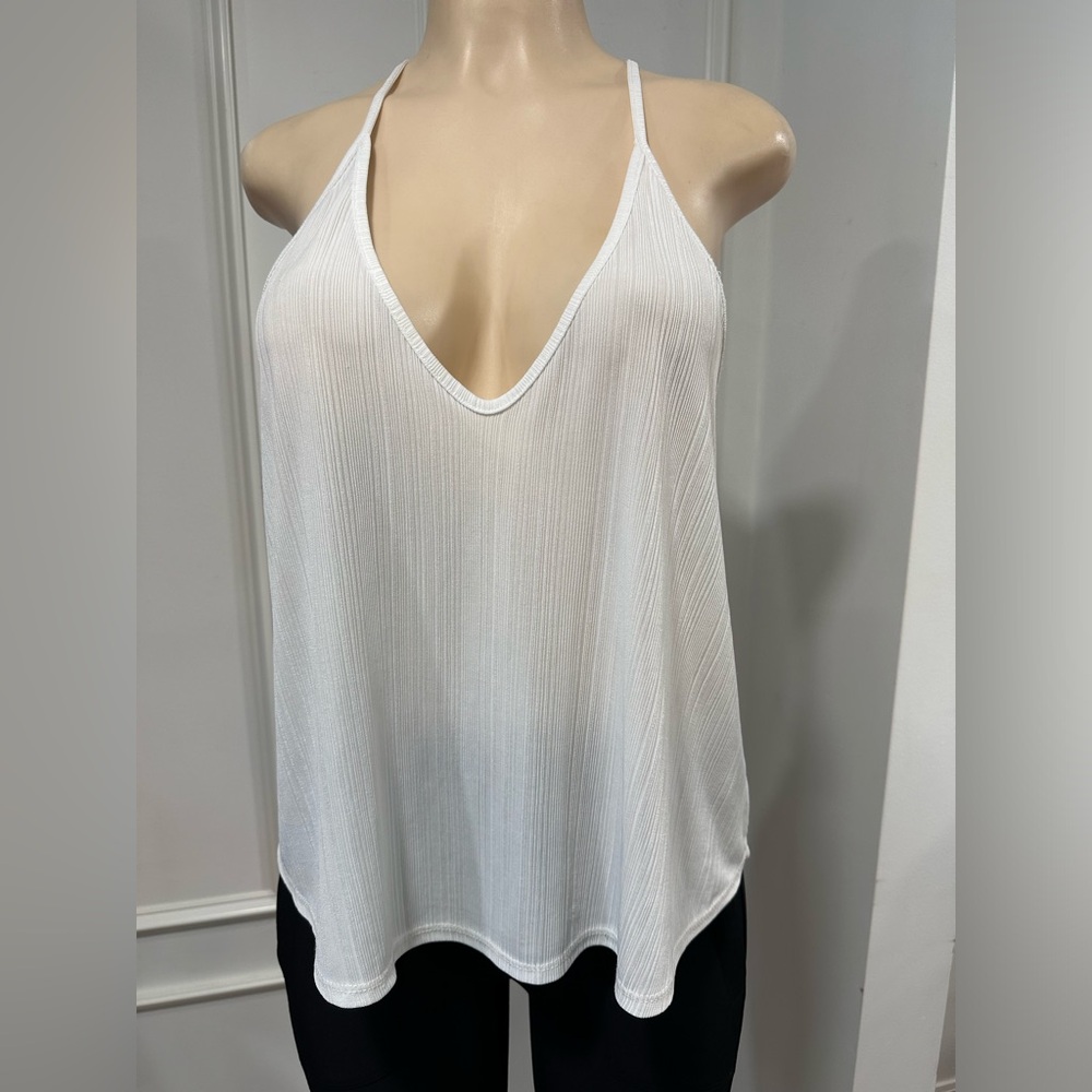 Free People Silky White Racerback Tank
Size Small